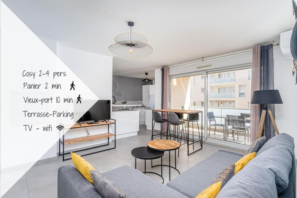 Panier, Major, Appartement De 47 M2, Parking Et Terrasse Marseilles Buitenkant foto